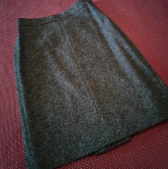 🌺 NWT Ann Taylor Brown Tweed Wool Skirt Suit